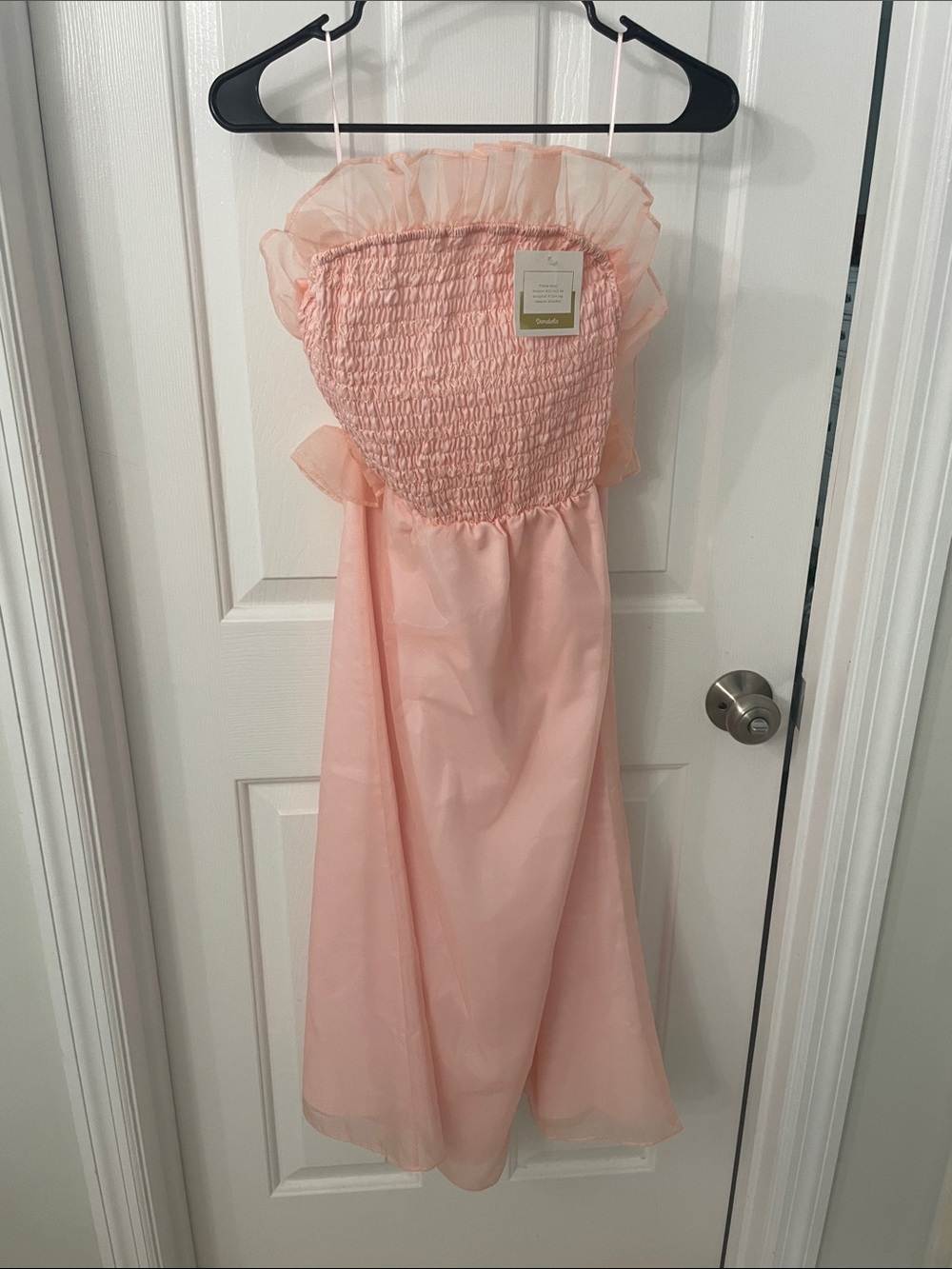 NWT DONDOLO Women’s Ravello Dress Pink Size Large Strapless Dress